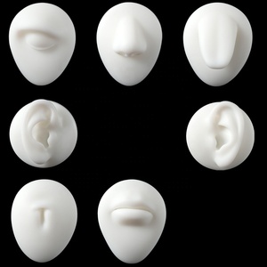Modèle d'oreille en Silicone, modèle de perforation, utilisation pour la pratique du tatouage, perçage du corps, outil d'affichage de bijoux - Product Image 6