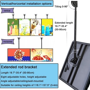3D Slim Snap <b>Frame</b> Light Box Billboard Wall <b>Mounted</b> LED Menu Light Box for Restaurant Coffee Beverage Shop Display Board Sign - Product Image 6