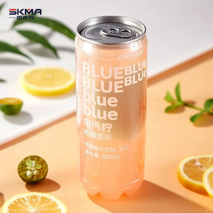 Pull-Ring Chai Trong Suốt Nước Ép Trái Cây Nước Soda Nhựa Pet Lon Với Dễ Dàng Mở Nhôm Có Nắp Đậy - Product Image 2