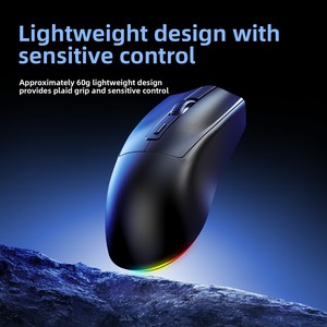 X3 Crack Trọng Lượng Nhẹ Máy Tính Xách Tay Chơi Game E-Thể Thao Chuột Không Dây Cho Bluetooth Chế Độ Kép Với Sạc Cơ Sở Quang Theo Dõi Chuột - Product Image 2