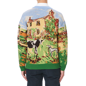 <span class=keywords><strong>Pull</strong></span> pour hommes <span class=keywords><strong>en</strong></span> tricot jacquard avec logo personnalisé OEM et ODM garçons pulls tricots <span class=keywords><strong>pull</strong></span> pour hommes de créateur <span class=keywords><strong>en</strong></span> coton tricoté à col rond pour l'hiver - Product Image 3