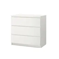 Шкаф с выдвижными ящиками для спальни в белом цвете