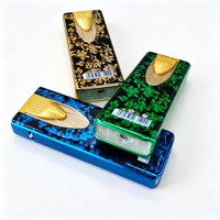 Briquet Dongyi, nouveau design, briquet coupe-vent à flamme jet, boîtier métallique, rechargeable, impression UV, briquet pour fumer et cuisiner