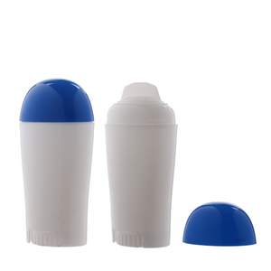 50g oval pocket plastic deodorant stick container bottom filling sunscreen stick container antisudorific bottle package