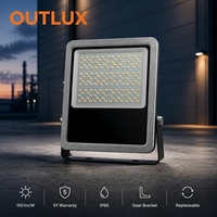 Projecteur LED extérieur étanche IP66 en aluminium moulé sous pression 200W pour villa, jardin/stades sportifs
