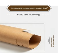 Papier kraft biodégradable épais, lavable, double face, enduit de résine, résistant à la flexion, compatible avec la sérigraphie, échantillon gratuit