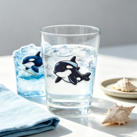 Lot de 100 autocollants Orca à imprimé animal, autocollants en vinyle imperméables pour bouteilles d'eau, ordinateurs portables, téléphones, voitures, cool