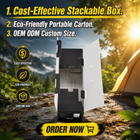 Boîte à boissons en carton ondulé empilable renforcée, carton écologique portable pour le transport de boissons sur de longues distances