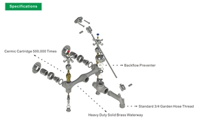 Chất lượng cao và thiết kế mới phòng giặt chì miễn phí dịch vụ bồn rửa vòi nước - Product Image 2