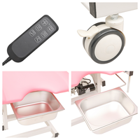 Lit d'examen gynécologique électrique CE ISO pliable, OEM avec alimentation de secours pour hôpital, consultation et petite chirurgie