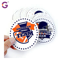Pegatinas de Vinilo Personalizadas a Prueba de Agua para Equipos Deportivos, Aficionados al Fútbol y Béisbol, Calcomanías Adhesivas con Logotipo Recortado, Resistentes a los Rayos UV para Exteriores