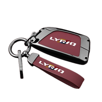 Offre Spéciale pour Cadillac IQ LYRIQ couverture de clé de voiture 2022 coque de protection en cuir métallique étui porte-clés automobile