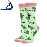 Chaussettes en coton confortables et douillettes de haute qualité, chaussettes amusantes et originales à motif de cornichon pour hommes et femmes