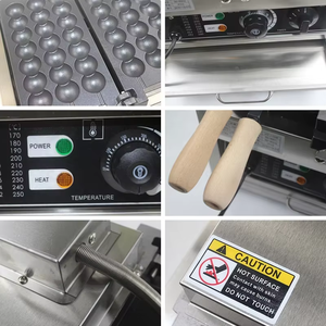 Equipo de aperitivos Takoyaki Octopus Balls Grill Pan Antiadherente en forma de bola Waffle Baker Egg Skewer Machine 6PCs 3 piezas 11 CE 220V - Product Image 4