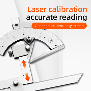 RTS phổ bevel thước đo góc 0-320 độ góc có thể điều chỉnh Vernier thước đo góc - Product Image 6