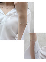 VIANRLA — bracelet à breloque en argent sterling 925, minimaliste, chaîne fine, breloque en forme de cœur