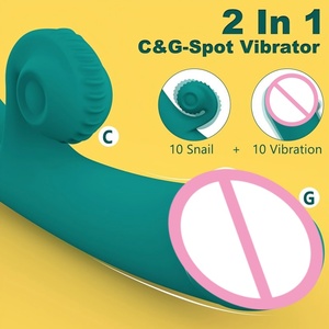 Vibrateur portatif 10 fréquences en silicone pour point G, masseur clitoridien, vibromasseur lapin pour point G, jouets sexuels vibrants - Product Image 2