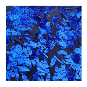 Burnout Mềm Dệt Kim Vải Nhung KS <span class=keywords><strong>Polyester</strong></span> Spandex Căng Hàn Quốc Nhung Váy Vải Cho Quần Áo May Mặc - Product Image 1