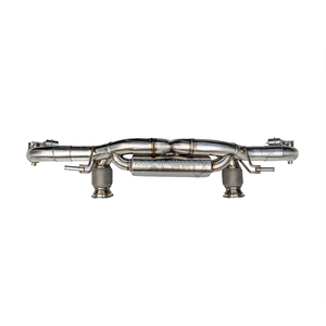 Para 2015-2023 Audi <span class=keywords><strong>R8</strong></span> <span class=keywords><strong>V10</strong></span> 5.2L Sistema de escape de acero inoxidable Cat-Back con válvula inteligente - Product Image 3