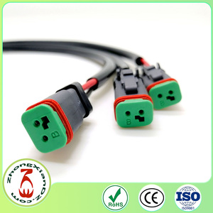 10cm 18AWG 9006 ke DT 2 Pin Socket Kabel Harness Mobil Silikon Tugas Berat IP67/IP68 untuk Konverter Lampu Kabut Mobil - Product Image 2