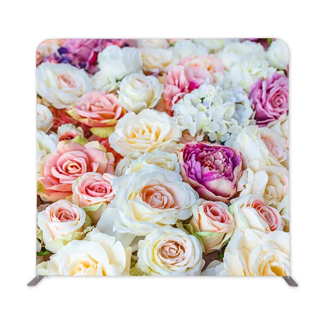 Venta caliente sublimación impresión floral boda decoración Fondo fotografía fondo para fotógrafos fotomatón