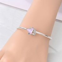 [Codedog] Queue de poisson rose romantique 3mm Argent Plaqué Charme Perle Usine Ventes Directes Conception Originale DIY Fine Jewelry Gift