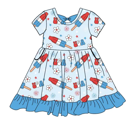 Zs 2601 платье для девочек с бантами, платье принцессы для маленьких девочек