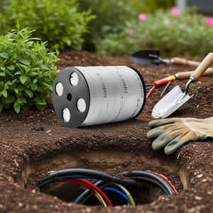 Cinta de poliéster de 5/8 pulgadas x 318 pies, cinta plana tipo mule, cincha impresa para jardinería y trabajos eléctricos - Product Image 2