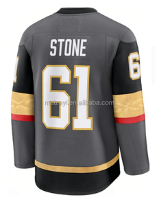 Beste kwaliteit gestikt, aanpasbaar # 9 Jack Eichel # 61 Mark Stone # 93 Mitch Marner geborduurd Amerikaans hockeyshirt - Product Image 3