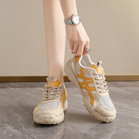 Großhandel Camel Verstärkte Genähte Zehenkappe Klassische Niedrige Damen-Skate-Sneaker für Bekleidungsgeschäfte