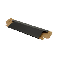 Boîte en carton ondulé noir à trois couches personnalisable tasse en verre épaissi stratification mate écologique recyclable universel