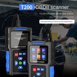 เครื่องวิเคราะห์เครื่องยนต์ T200 OBD2 อุปกรณ์สำหรับรถยนต์ทุกประเภท พร้อมอัปเดตฟรีและรับประกัน 1 ปี - Product Image 2