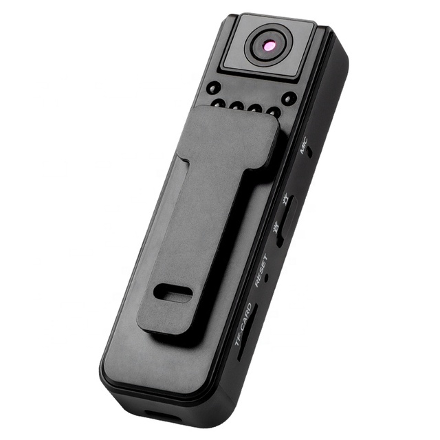 Back Clip Audio Video Recorder Camera With Starlight Night Vision Action Body Worn Camera Long Time Recording DVR Camera
