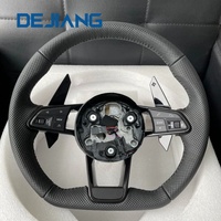Volant de voiture en cuir pour Audi 2014 2015 2016 B9 Q5 A3 S3 S8 R8 RS3 S6 A4 A5 A6 avec palettes de changement de vitesse, compatible OEM pour la conduite