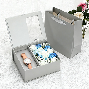 Fábrica de China, venta al por mayor, caja de flores preservadas en forma de libro, papel romántico, rectángulo, regalo de flores creativas, cajas de papel de embalaje - Product Image 4