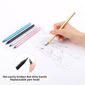 TTX matita magica senza inchiostro personalizzata in metallo poligonale infinito con punta a matita eterna - Product Image 2