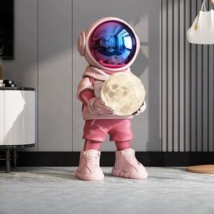 Gran oferta, escultura <span class=keywords><strong>de</strong></span> astronauta <span class=keywords><strong>de</strong></span> arte Pop <span class=keywords><strong>de</strong></span> resina con adorno <span class=keywords><strong>de</strong></span> luz <span class=keywords><strong>de</strong></span> <span class=keywords><strong>luna</strong></span>, escultura <span class=keywords><strong>de</strong></span> dibujos animados <span class=keywords><strong>de</strong></span> resina para decoración interior del hogar - Product Image 4