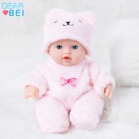 Nuevo Oso de Peluche de Vinilo de 20 cm, Muñeco de Simulación Reborn, Juguete para Bebés y Niños Pequeños, Modelo Q8-23001