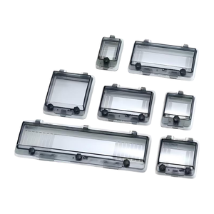 08 Air <b>switch</b> button transparent cover, IP67 transparent ABS PC protective window cover, suitable for distribution box, 2-18 Way - Product Image 3