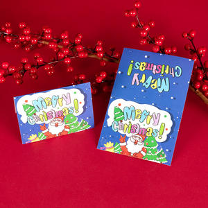 Myway <span class=keywords><strong>2025</strong></span> Novos Cartões De Natal Vindo Presente De Férias Pendure <span class=keywords><strong>Tag</strong></span> para o Natal Ano Novo Presente Cartão - Product Image 3