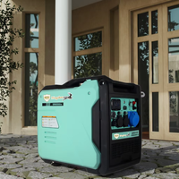 Générateur Inverter Portable 5500 Watts Double Tension 120V 240V Station d'Énergie à Essence Prête pour le Fonctionnement en Parallèle avec Télécommande