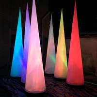 Cône d'éclairage led gonflable personnalisé, durable, décoration de restaurant romantique, à vendre, 50 pièces