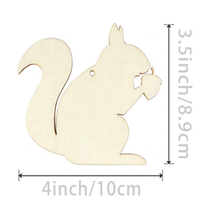 Rebanada de madera en blanco en forma de abeja bonita, 10 Uds., Material artesanal, decoraciones en forma de animal en blanco de madera sin terminar - Product Image 6