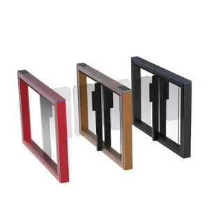 Aluminum Alloy Turnstile Speed Gate Colors Can Be Customized Pedestrian Barrier Gate For Access Control Soffice Buildings