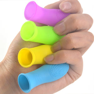 Faak मिनी उंगली स्टाल आस्तीन 5 रंग सेट महिलाओं महिला भगशेफ संभोग masturbator मालिश masturbator fingerstall सेक्स उत्पाद - Product Image 5