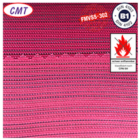 Tissu Oxford en polyester jacquard ignifuge avec indice EN ISO14116 2/3, BS5852 Source 0+1, NFPA701 pour sacs