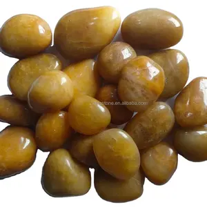 Factory Wholesale hot sale Top quality landscape yellow polished white natural stone pebbles for gardens