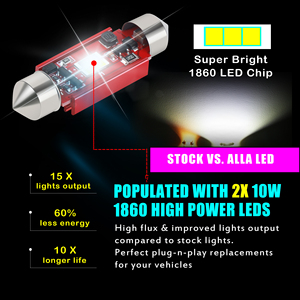 หลอดไฟ LED หลาก<span class=keywords><strong>สี</strong></span>แบบคู่1860 2SMD สวิตช์แบ็ค<span class=keywords><strong>สี</strong></span>ขาว/<span class=keywords><strong>แดง</strong></span>31มม. สำหรับแผนที่โดมประตูลำตัวไฟประดับขั้นบันได - Product Image 4