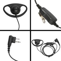Écouteur radio PMLN6535 de style D avec microphone et PTT pour radio bidirectionnelle Motorola DP1400 Talkie-walkie