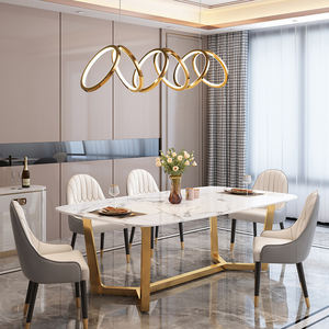 Luminaire de luxe moderne avec anneau et pendentif en LED pour salle à manger, éclairage de cuisine, <span class=keywords><strong>lustre</strong></span> décoratif, <span class=keywords><strong>bar</strong></span> d'intérieur, luminaire suspendu - Product Image 6